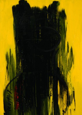 Lady in Black, 2008, acrylic, enamel on canvas, 200x150cm (78x59in)