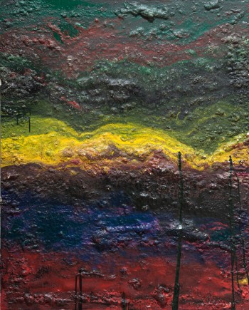 Subsoil, 2011, acrylic, enamel, sealant foam on canvas, 150x120